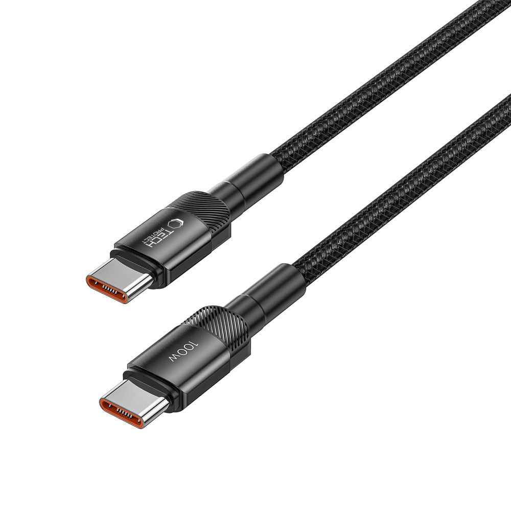 Tech-Protect UltraBoost Evo USB-C / PD kabelis 100W 5A 0,5 m - melns | cable 0.5m black