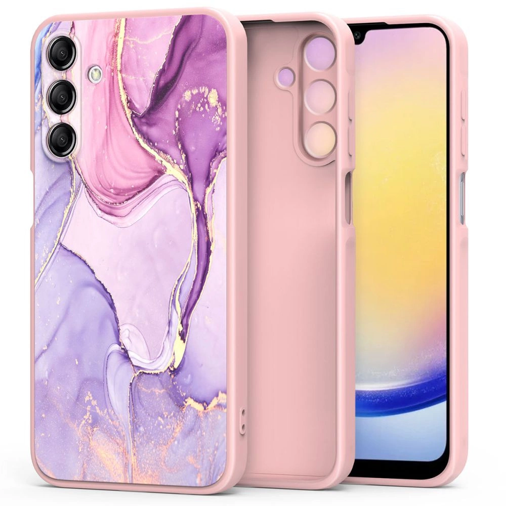 Samsung Galaxy A25 5G (A256E) Tech-Protect Mood Case Cover, Pink Marble