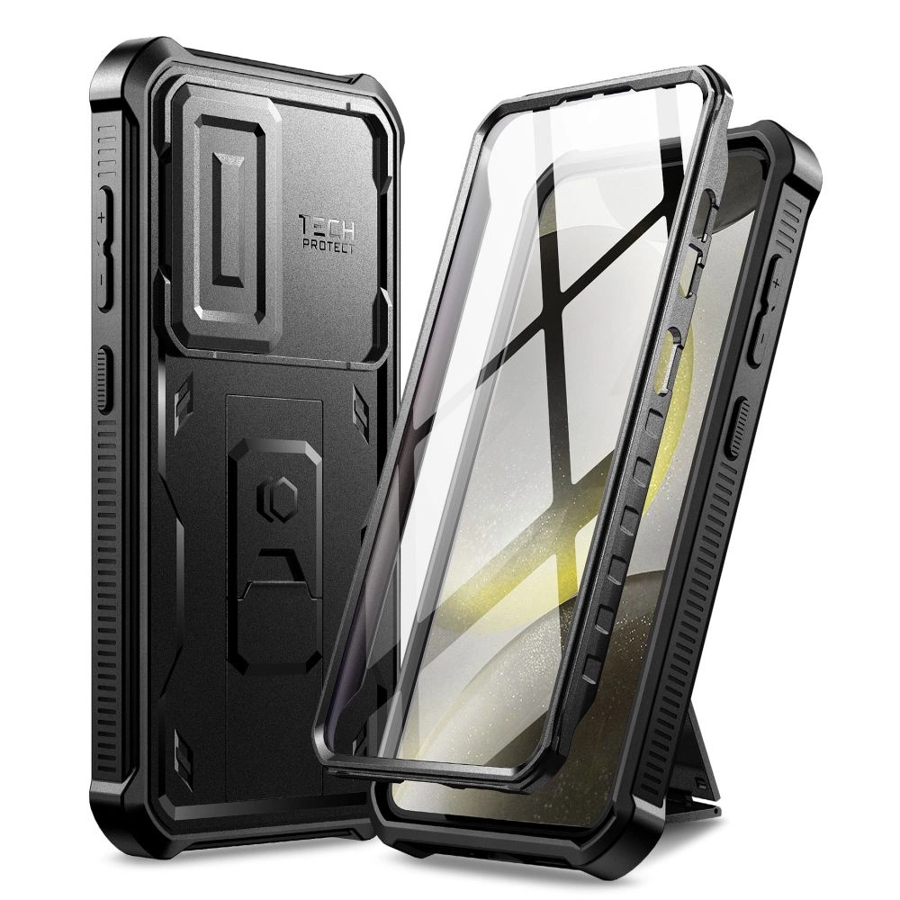 Samsung Galaxy S24+ Plus (SM-S926) Tech-Protect Kevlar Cam+ Protective Case Cover, Black | Telefona Vāciņš Maciņš...