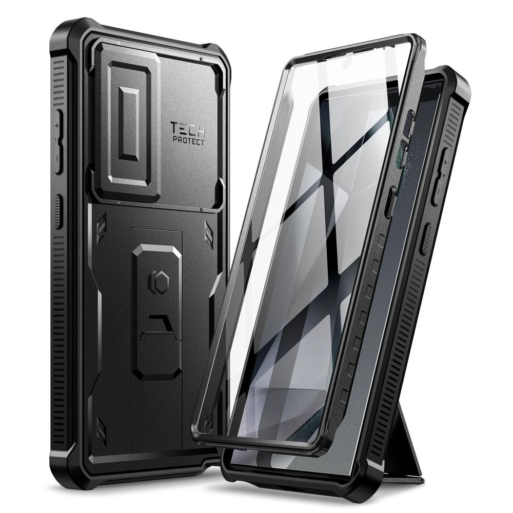 Samsung Galaxy S24 Ultra (SM-S928) Tech-Protect Kevlar Cam+ Protective Case Cover, Black
