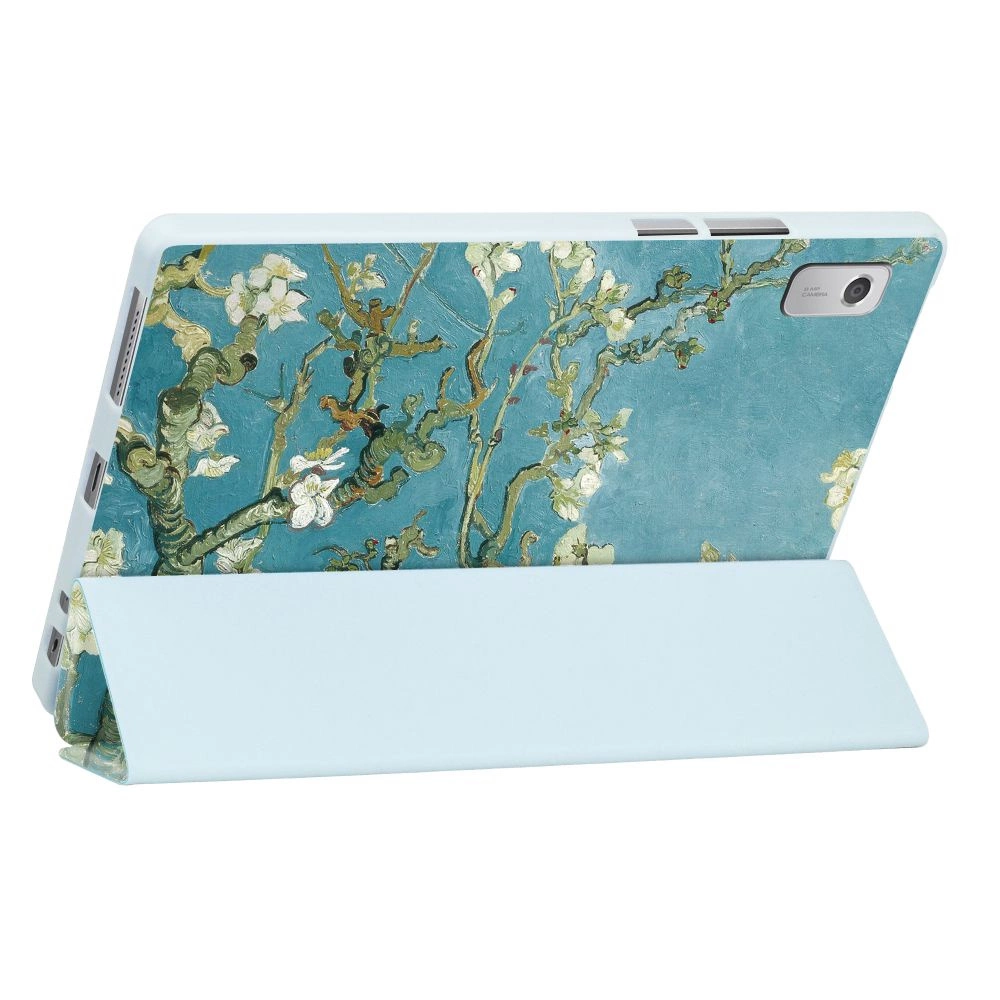 Lenovo Tab M9 (TB310FU) Trifold Tech-Protect SmartCase Protective Cover Case, Blue with Sakura