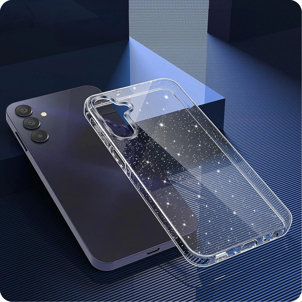 Samsung Galaxy A25 5G (A256E) Tech-Protect FlexAir Case Cover, Transparent and Glitter