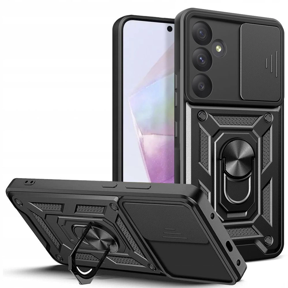 Samsung Galaxy A35 ( SM-A356E/DS ) Tech-Protect CamShield Pro Case Cover, Black | Telefona Vāciņš Maciņš Apvalks...