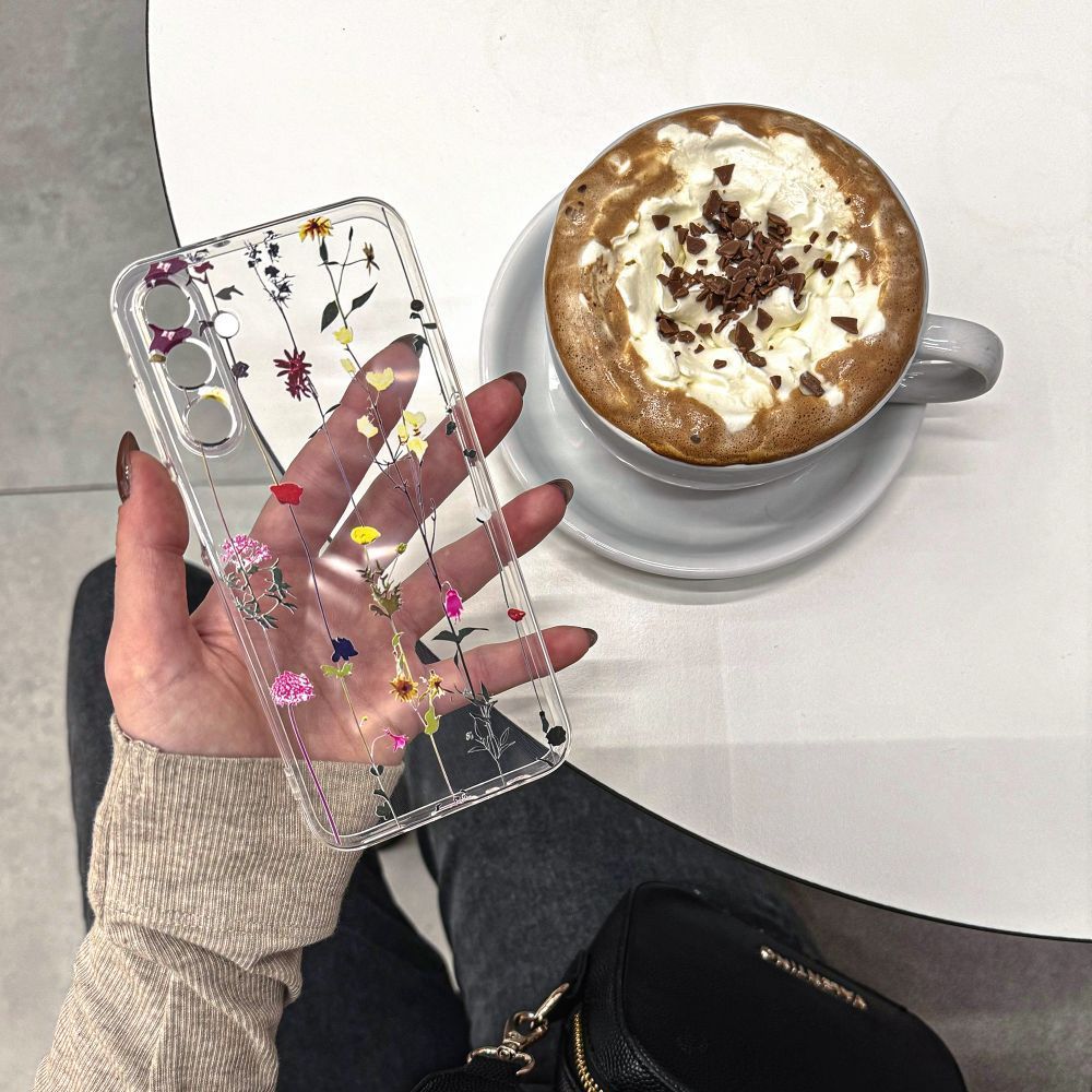 Samsung Galaxy A55 ( SM-A556B/DS ) Tech-Protect FlexAir+ Cover Case, Colorful Flowers | Telefona Maciņš Vāciņš...
