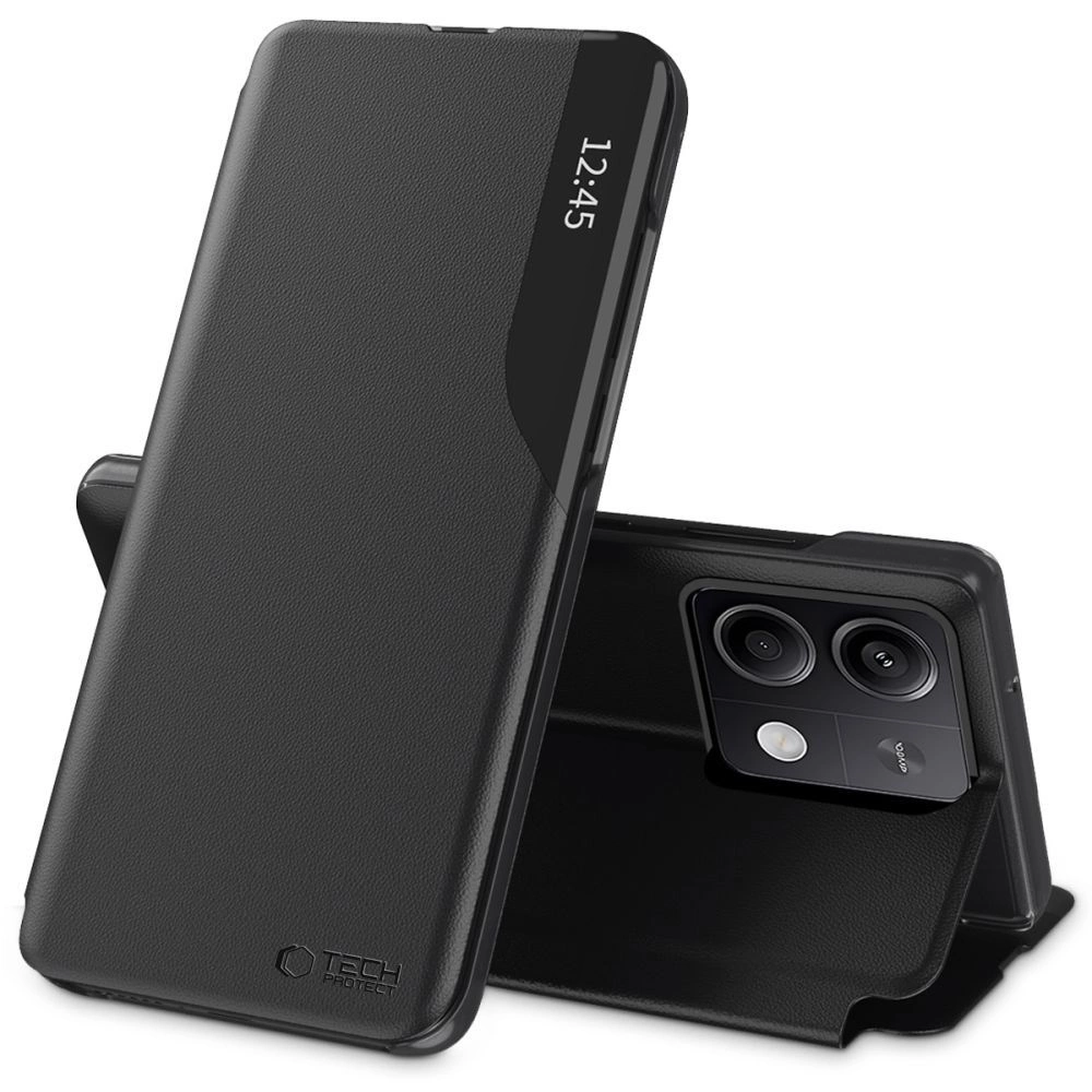 Xiaomi Redmi Note 13 Pro 5G / Poco X6 5G Tech-Protect Smart View Book Case Cover, Black | Telefona Vāciņš Maciņš...