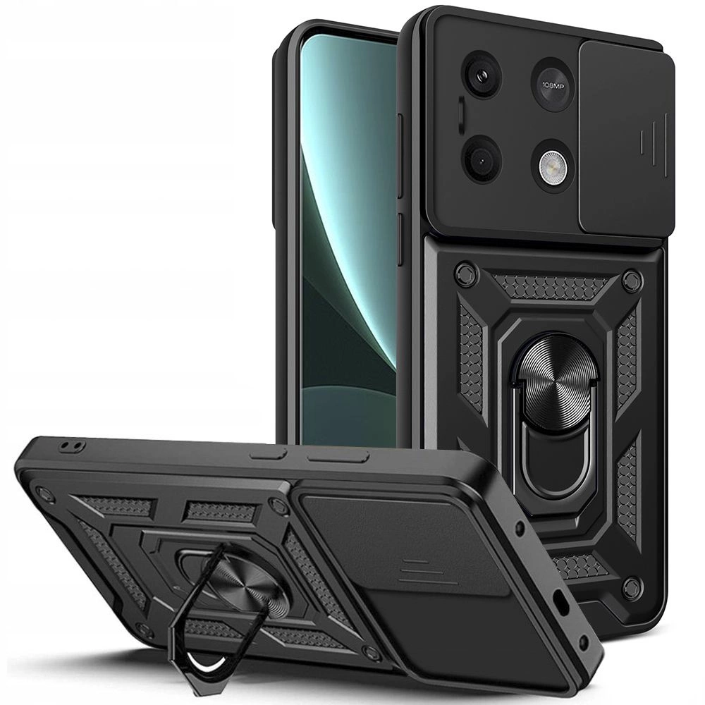 Xiaomi Redmi Note 13 5G Tech-Protect CamShield Pro Case Cover, Black | Чехол Кейс Бампер Кабура...