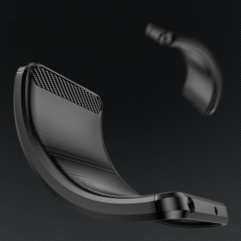 Xiaomi Redmi Note 13 4G / LTE Tech-Protect TPUCarbon Fiber TPU Protective Case Cover, Black | Telefona Vāciņš...