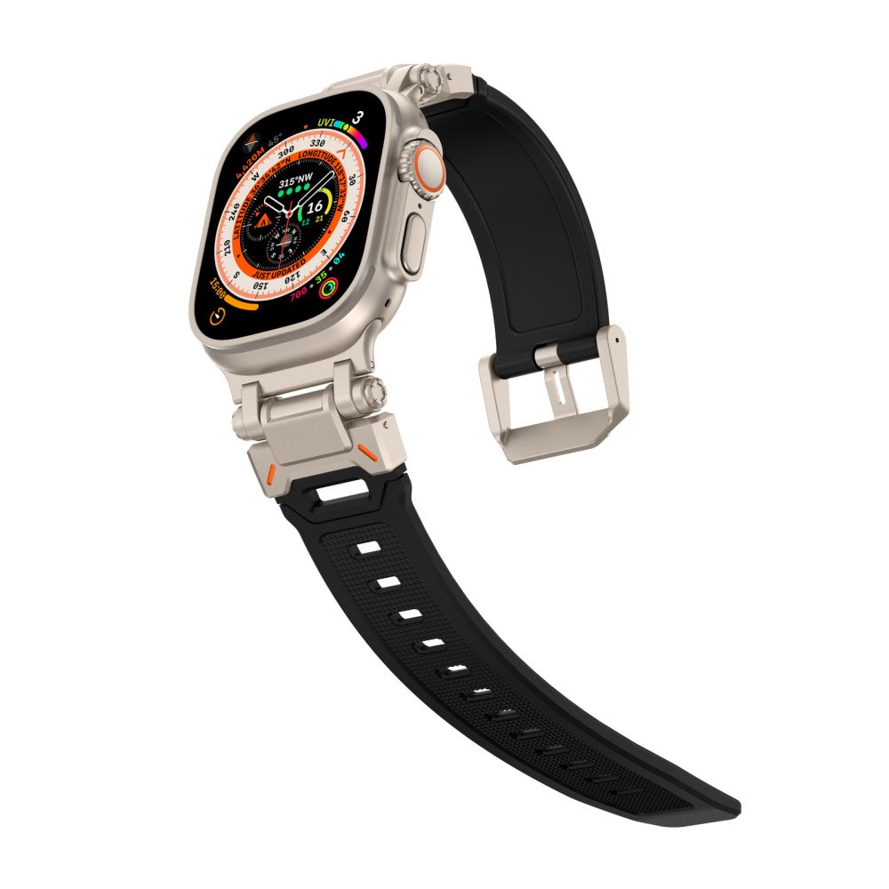 Tech-Protect Delta Pro siksniņa Apple Watch (42/44/45/49 mm), melna/titāna