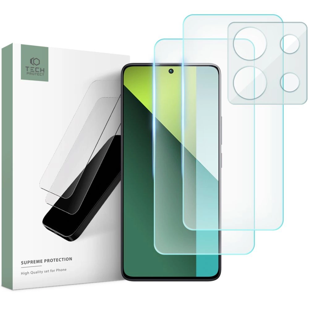 Xiaomi Redmi Note 13 Pro 5G / Poco X6 5G Tech-Protect Supreme Set Tempered Glass 2x + Camera Glass | Ekrāna...