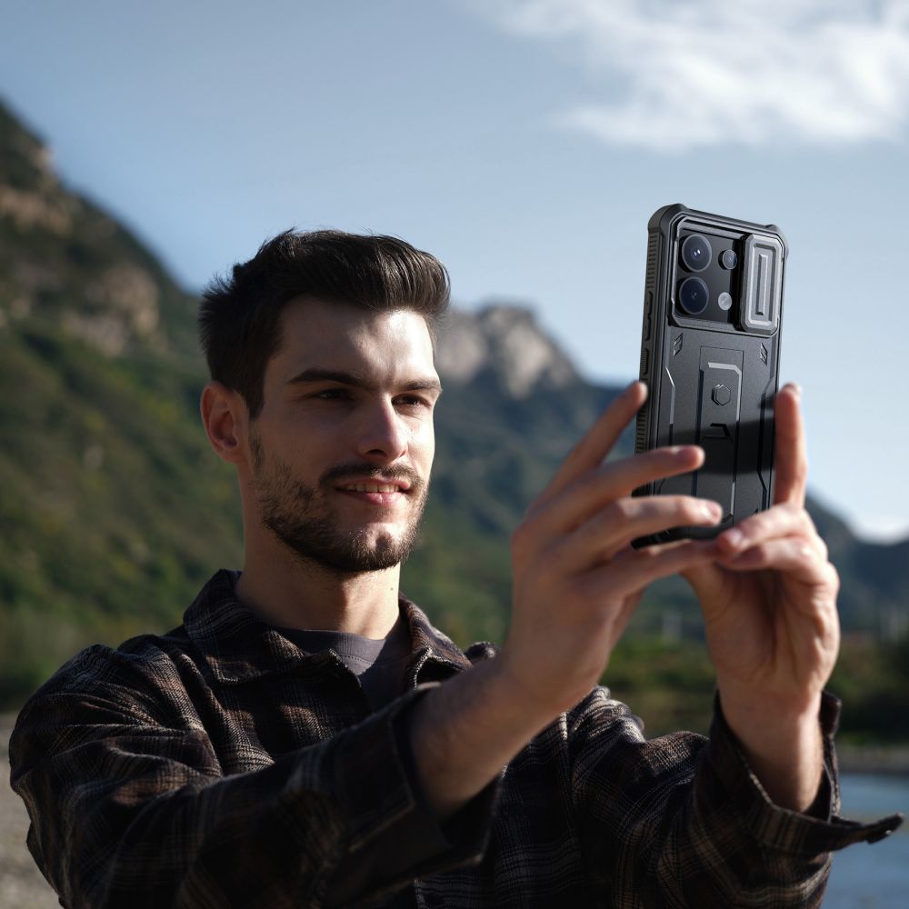 Xiaomi Redmi Note 13 Pro 5G / Poco X6 5G Tech-Protect Kevlar Cam+ Protective Case Cover, Black | Чехол...
