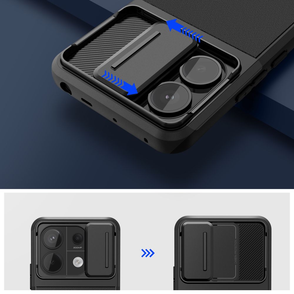 Чехол Tech-Protect Velar Cam+ для Xiaomi Redmi Note 13 Pro 5G / Poco X6 5G Черный