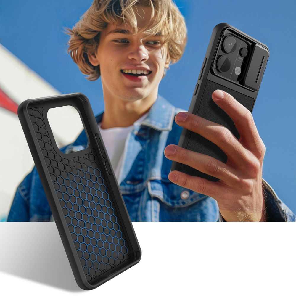 Чехол Tech-Protect Velar Cam+ для Xiaomi Redmi Note 13 Pro 5G / Poco X6 5G Черный