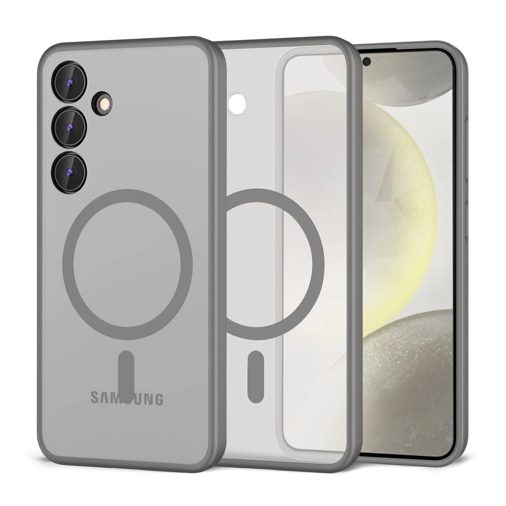 Samsung Galaxy S24 (SM-S921) Tech-Protect MagMat MagSafe Case Cover, Titanium Matte | Telefona Vāciņš Maciņš...