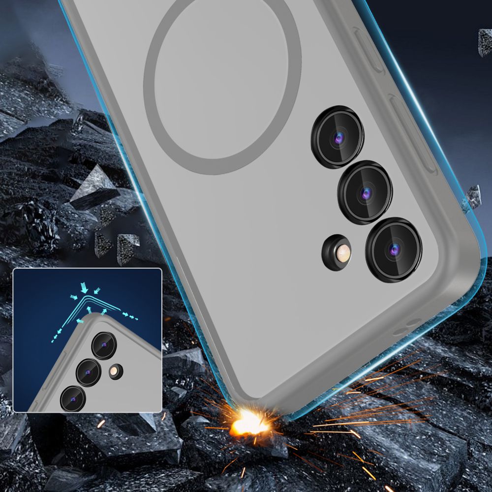 Samsung Galaxy S24 (SM-S921) Tech-Protect MagMat MagSafe Case Cover, Titanium Matte | Telefona Vāciņš Maciņš...