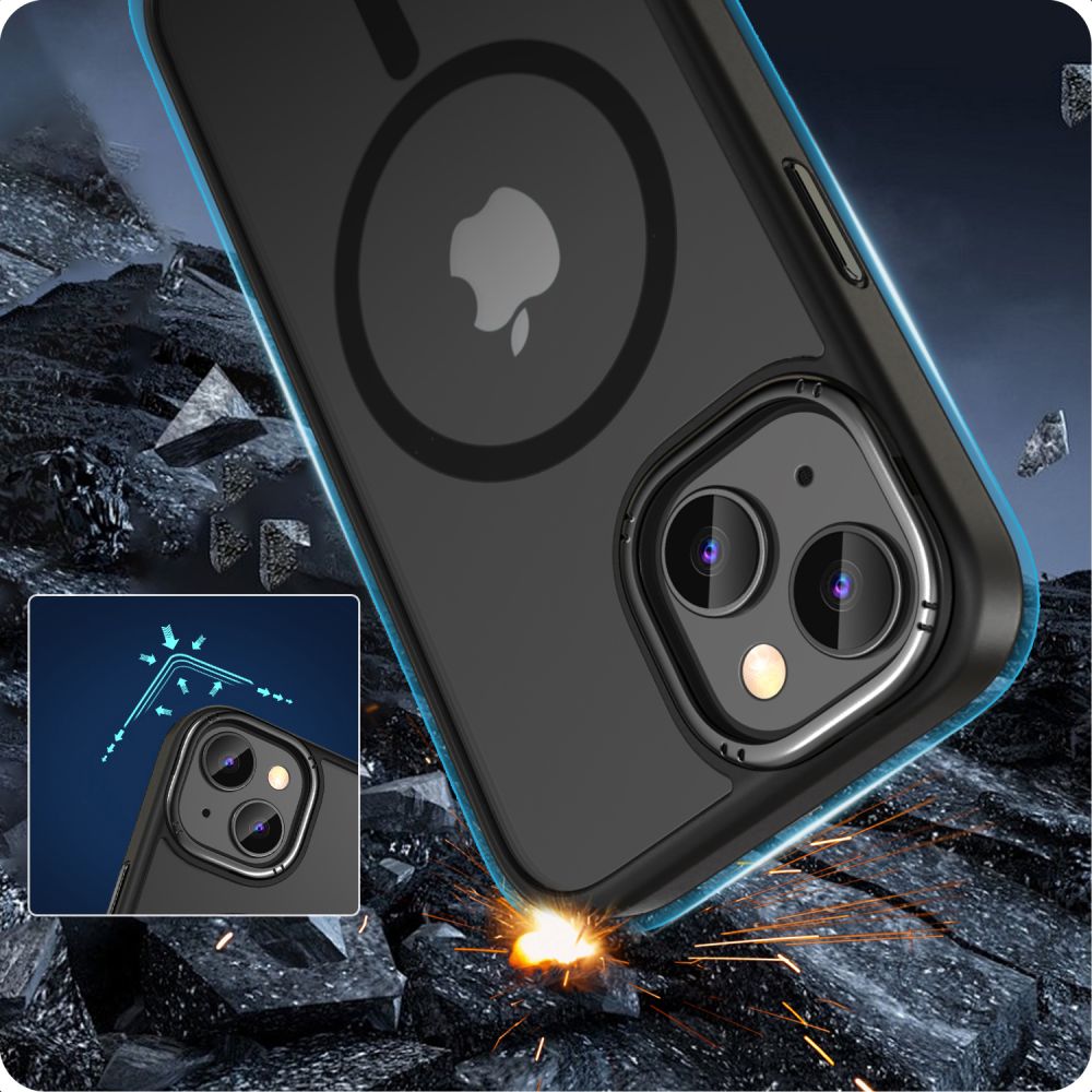 Чехол Tech-Protect для iPhone 15 MagMat 2 MagSafe, матовый черный