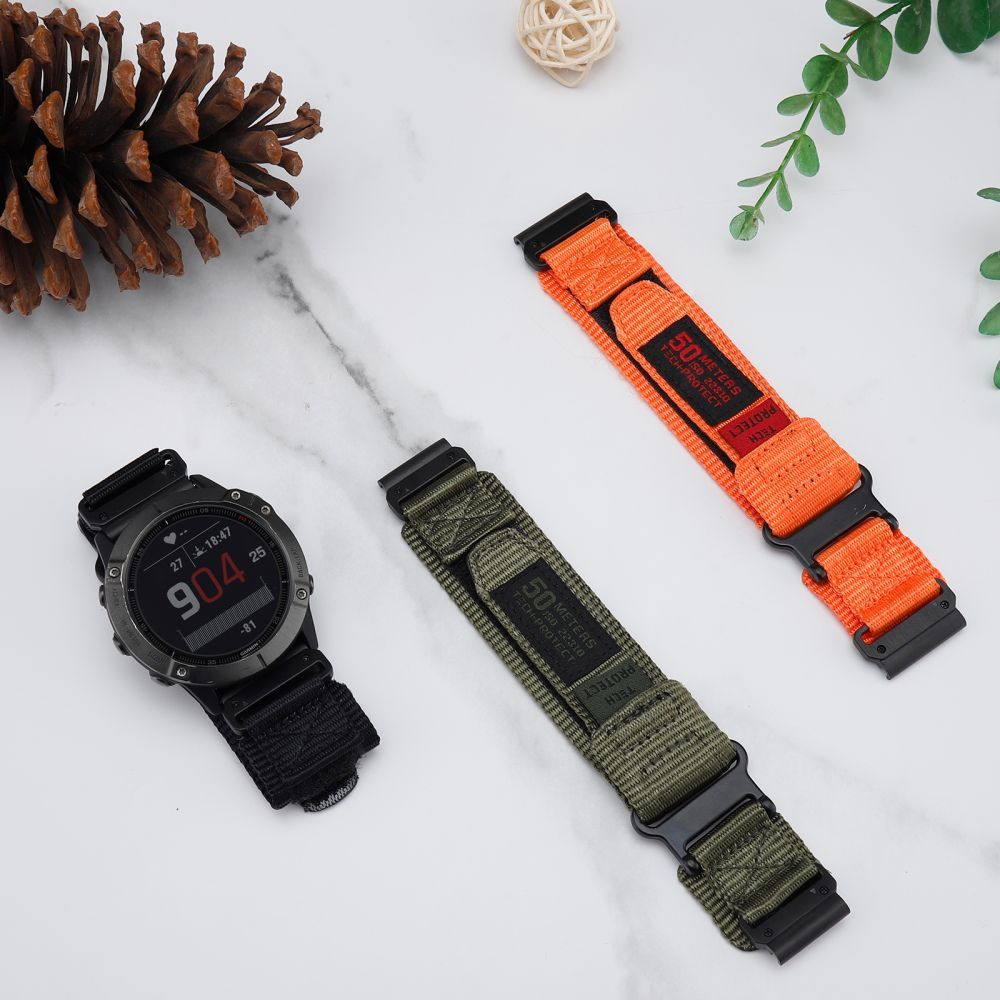 Tech-Protect Scout Pro siksna Garmin Fenix 3 / 5X 3HR Plus 6X 7X - melna | Strap for 3 Black
