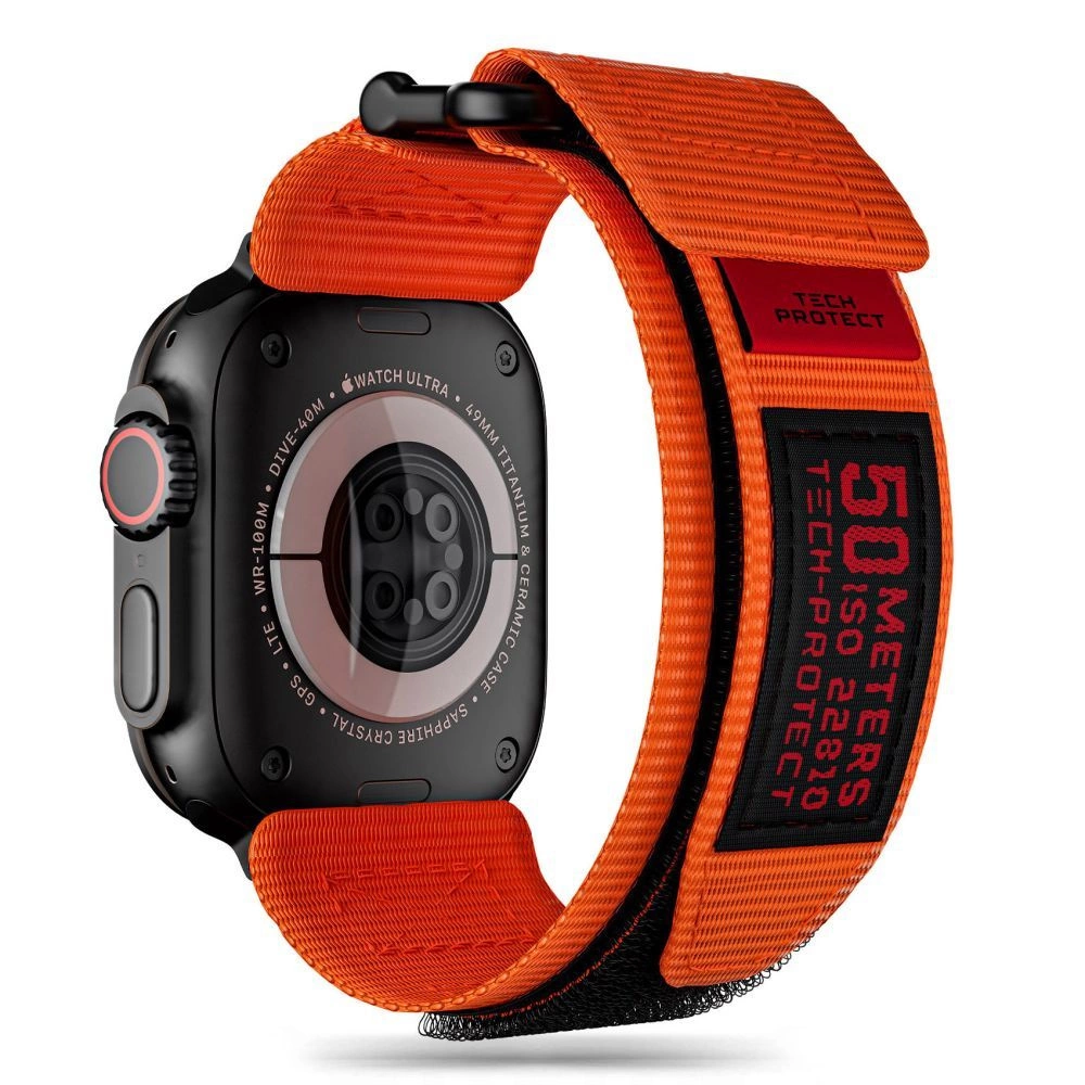 Tech-Protect Scout Pro strap for Apple Watch 4 / 5 / 6 / 7 / 8 / 9 / SE / Ultra 1 / 2 (42/44/45/49 mm) - orange