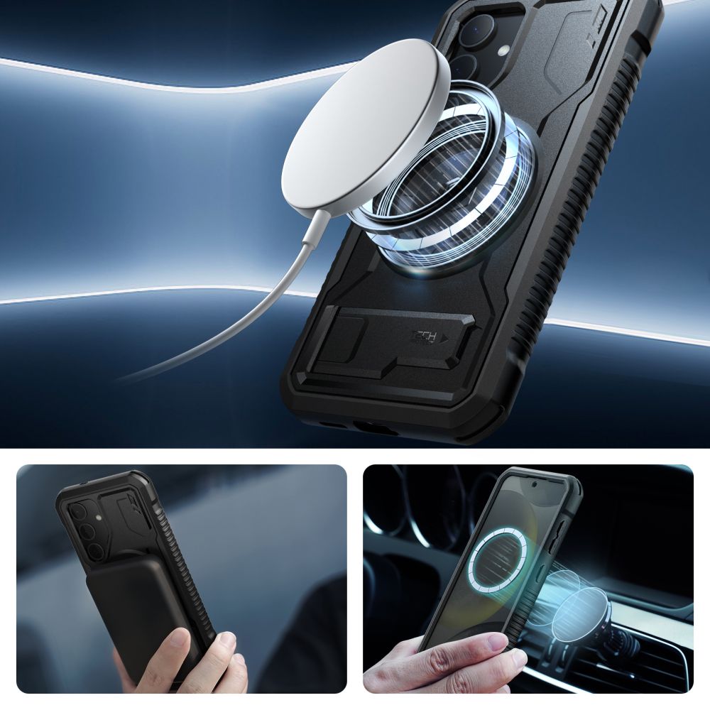 Samsung Galaxy S24 (SM-S921) Tech-Protect Kevlar MagSafe+ Case Cover, Black