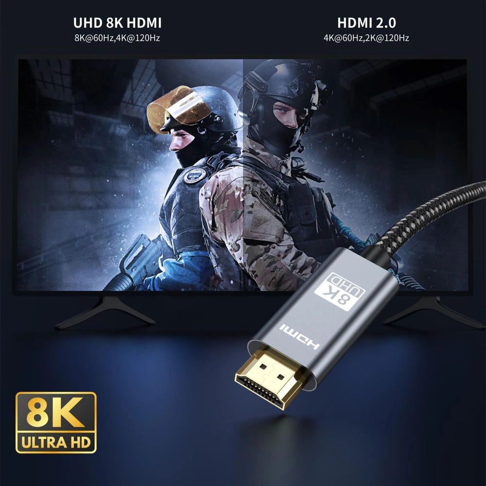 Tech-Protect UltraBoost HDMI 2.1 / 4K 120Hz 8K 60HZ Cable 2m - Black