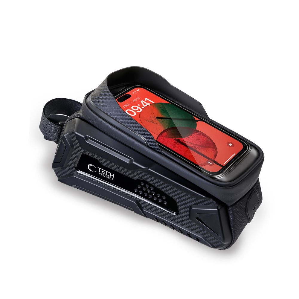 Tech-Protect V2 Bike Frame Bag with Phone Space 1.2l, Black