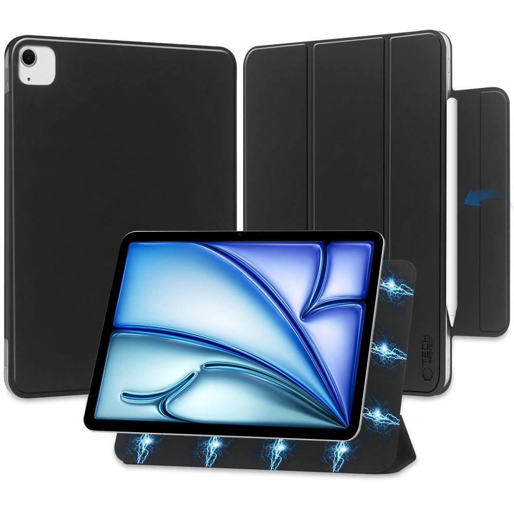 Apple iPad Air 13'' (2024) (A2903 A2898) Trifold Tech-Protect SmartCase Magnetic Cover Case, Black | Чехол...