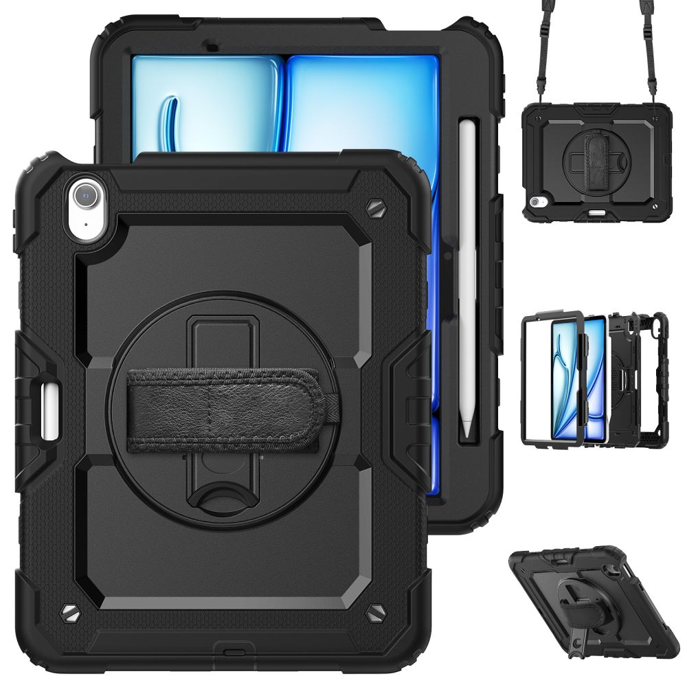 Tech-Protect iPad Air 11\" (2024) vāciņš Solid360, melns