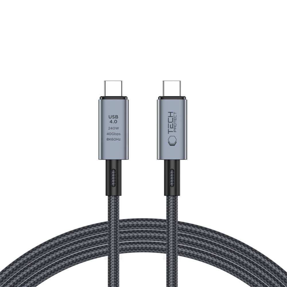 Tech-Protect UltraBoost Max USB-C 4.0 Cable 240W 2m - Gray
