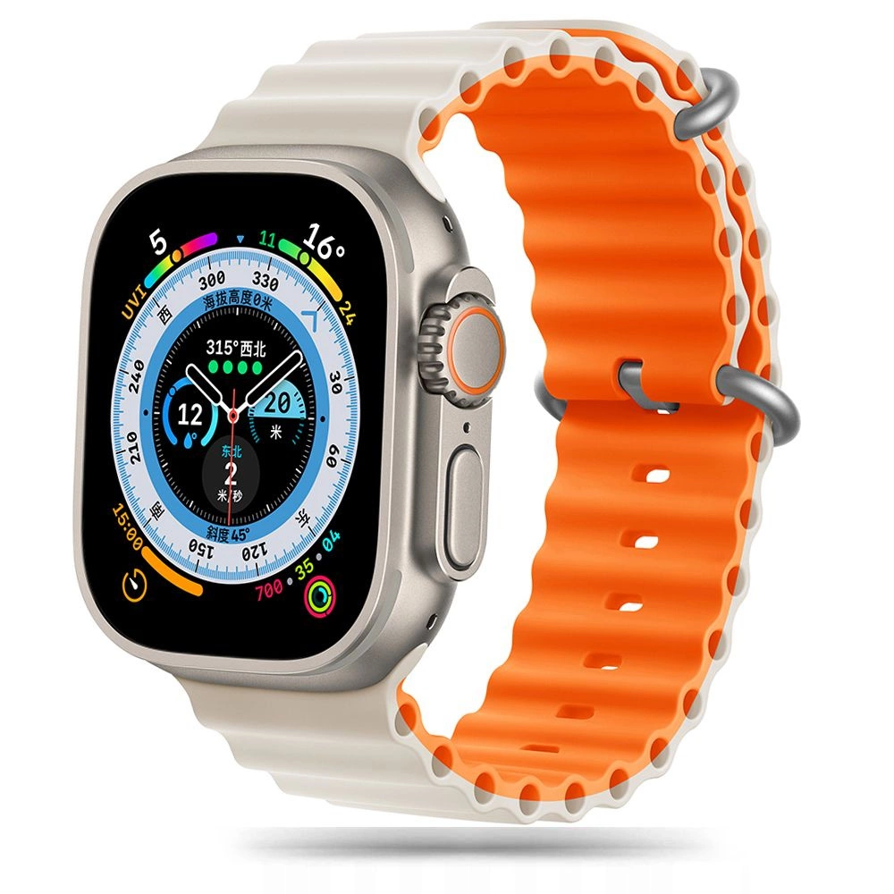 Tech-Protect IconBand Pro siksniņa Apple Watch 4 / 5 6 7 8 9 SE Ultra 1 2 (42/44/45/49 mm) - bēši oranžs | strap...