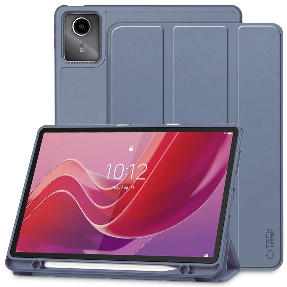 Lenovo Tab M11 11'' (TB-330FU) Tech-Protect SC Pen Protective Cover Case, Dark Purple | Чехол Книжка для...