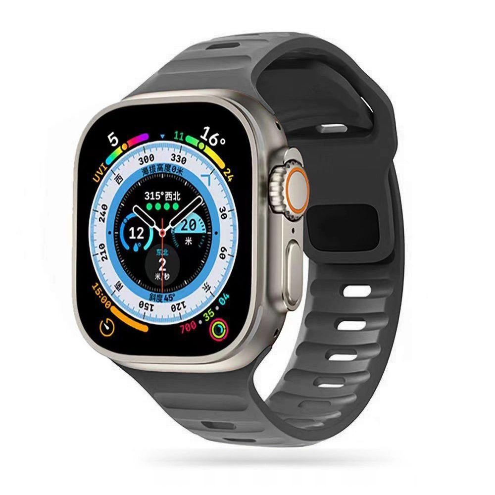 Tech-Protect IconBand līnija Apple Watch 4 / 5 6 7 8 9 SE Ultra 1 2 (42/44/45/49 mm) - tumši pelēks | Line for dark...