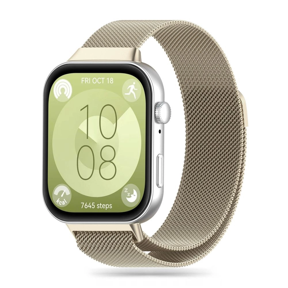 Tech-Protect MilaneseBand siksniņa priekš Huawei Watch Fit 3 - bēša krāsā | strap for beige