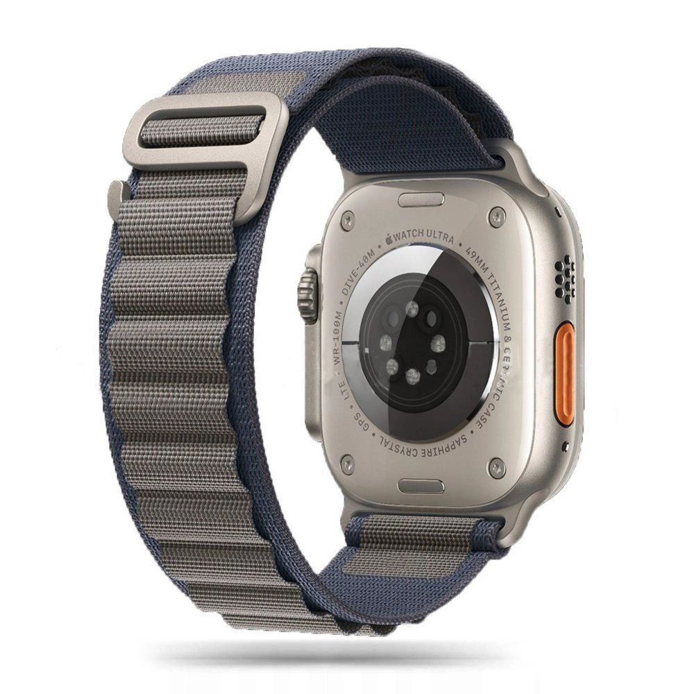 Tech-Protect Apple Watch (42/44/45/49 mm) siksniņa Nylon Pro, zili pelēka
