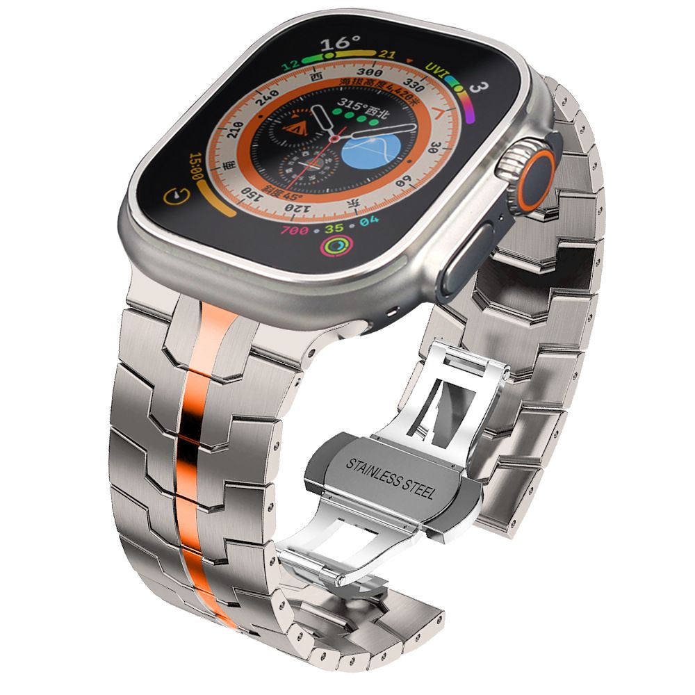 Tech-Protect Stainless Line Bracelet for Apple Watch (42/44/45/49 mm), Orange
