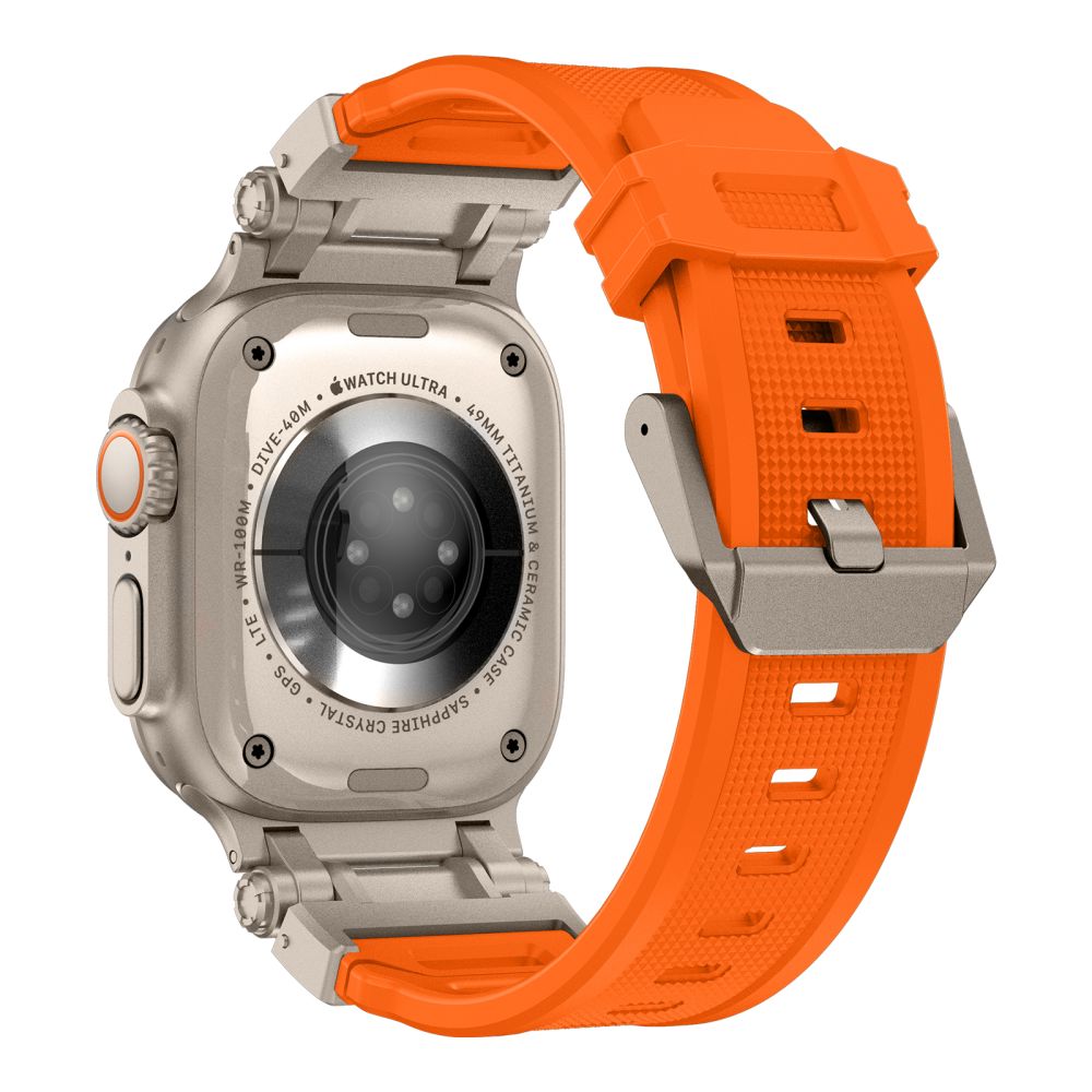 Tech-Protect Delta Pro siksniņa Apple Watch 4 / 5 6 7 8 9 SE Ultra 1 2 (42/44/45/49 mm) - Titāna oranžā krāsā |...