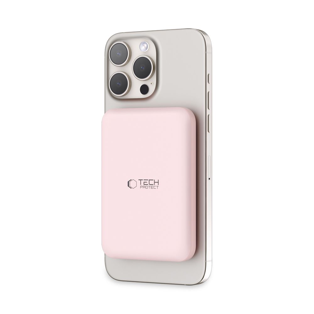 Tech-Protect LifeMag PB10 Powerbank with MagSafe 5000mAh, Pink
