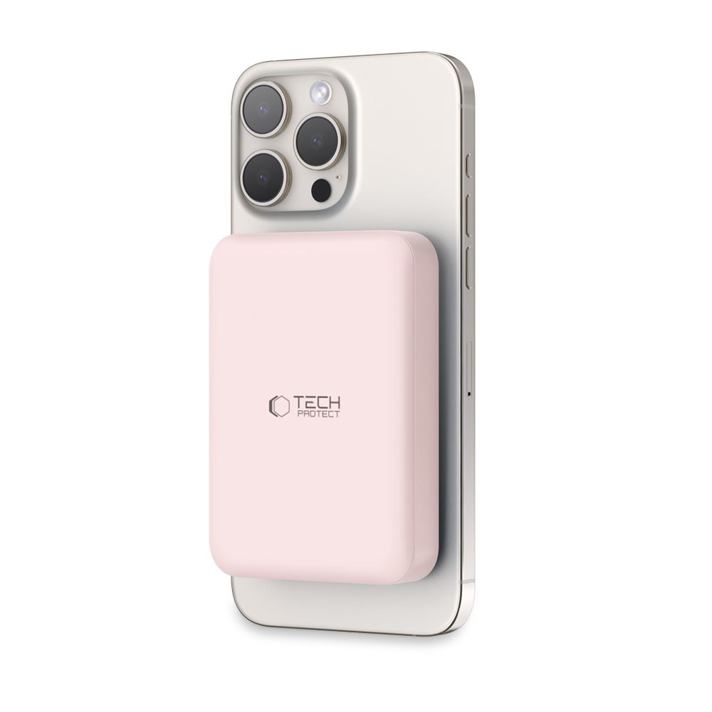 Tech-Protect LifeMag PB11 MagSafe Power Bank 10000mAh 15W, Pink