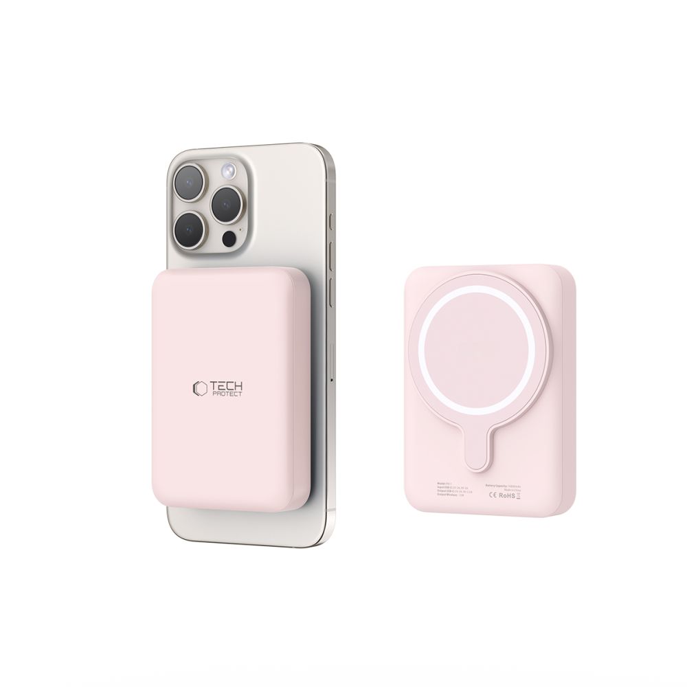 Tech-Protect LifeMag PB11 MagSafe Power Bank 10000mAh 15W, Pink