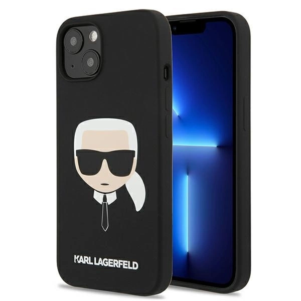 Apple iPhone 13 mini 5,4'' Karl Lagerfeld Silicone Karl's Head Case Cover, Black | Telefona Maciņš Vāks Apvalks...