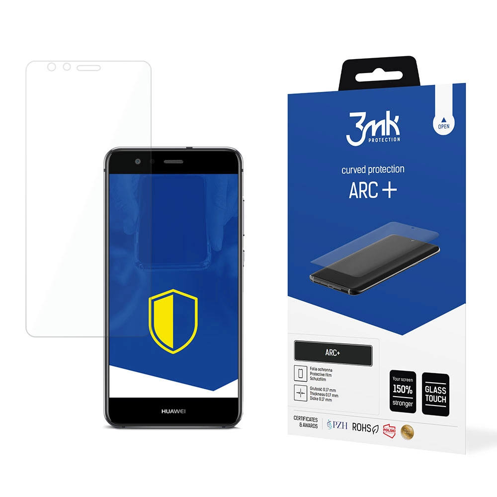 Huawei P10 Lite 3MK ARC+ Protective Film Rounded Fullscreen Protector