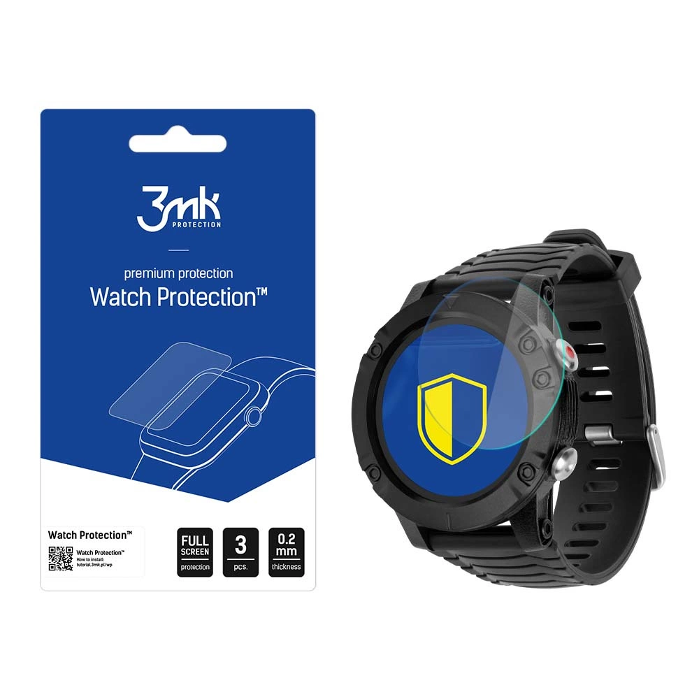 гибридное стекло 3mk Watch Protection™ против FlexibleGlass Lite на Kruger&Matz Activity
