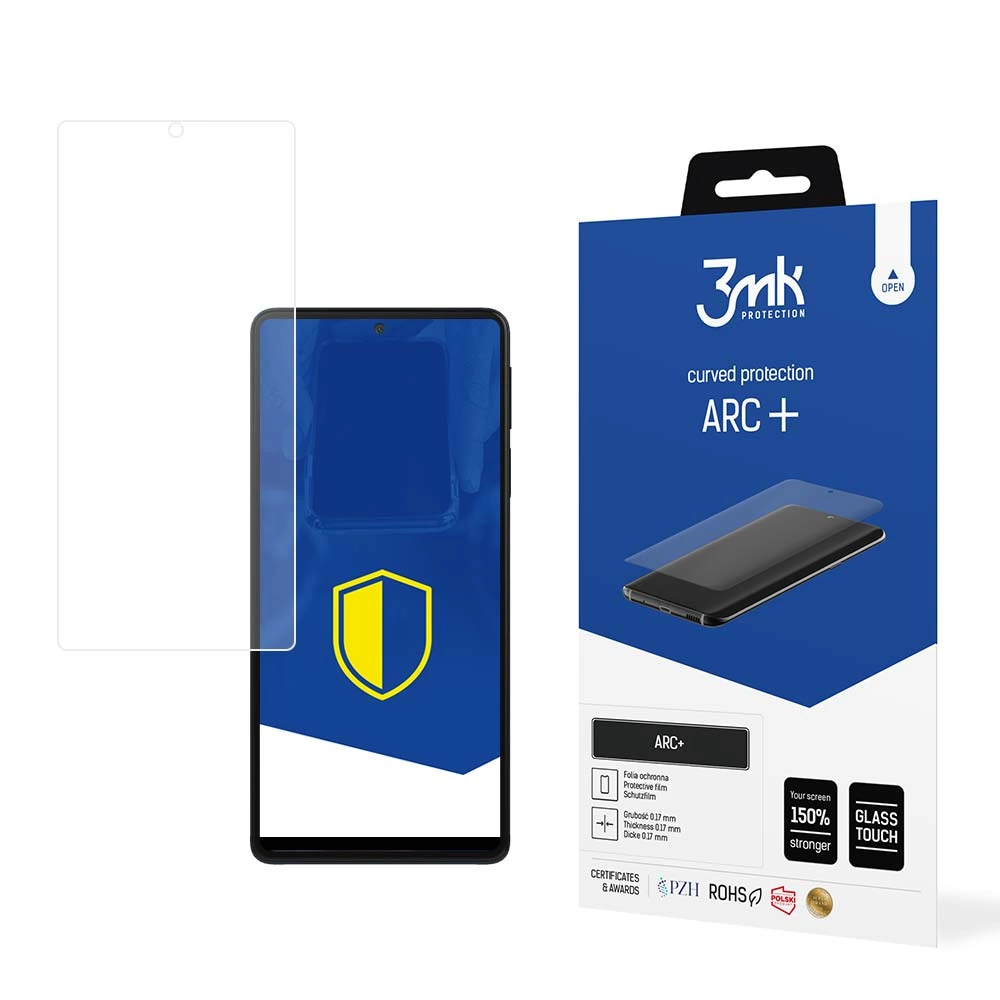 Motorola Edge 30 Aizsargplēve uz Visu Ekrānu | 3MK ARC+ Protective Film Rounded Fullscreen Protector