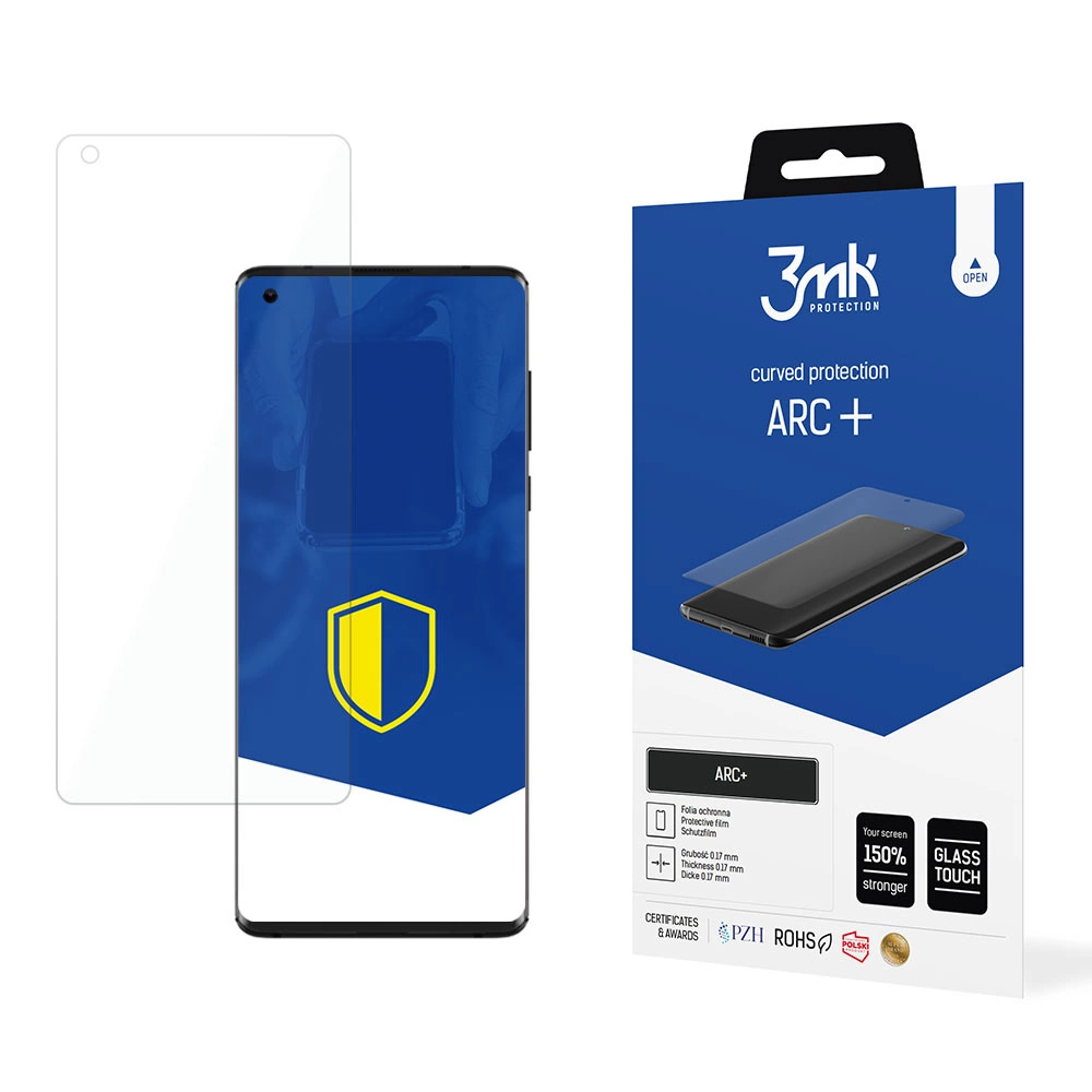 Motorola Edge 5G Защитная Пленка на Экран | 3MK ARC+ Protective Film Rounded Fullscreen Protector