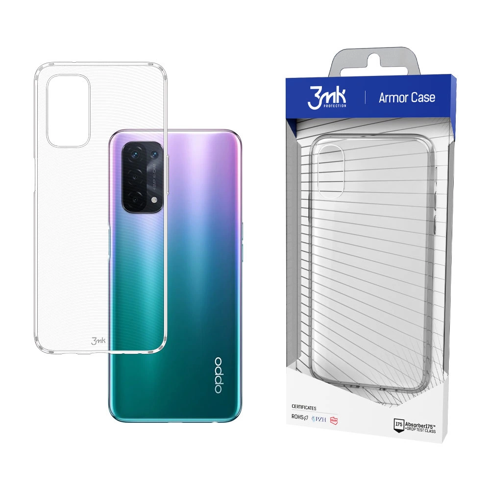 Oppo A54 5G / A74 5G 3MK Armor Case Cover, Transparent | Чехол Кейс Бампер Обложка для...