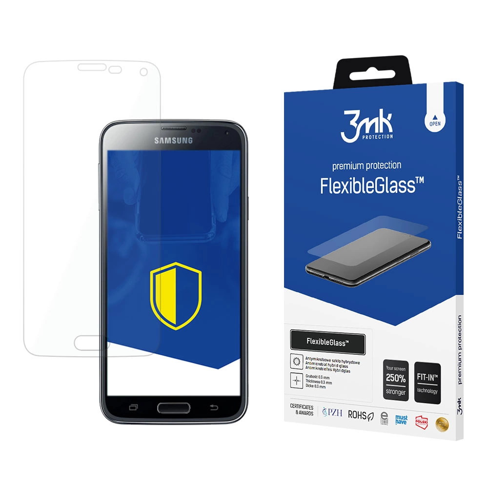 Samsung Galaxy S5 SM-G900F 3MK Flexibleglass Гибкое Стекло | Tempered Glass Screen Protector