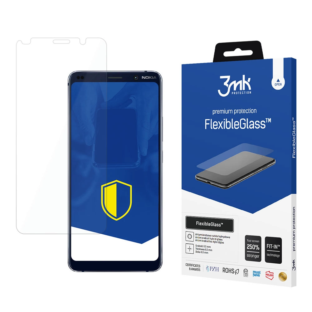 Nokia 9 Pureview 3MK Flexibleglass Lokāms Aizsargstikls | Tempered Glass Screen Protector