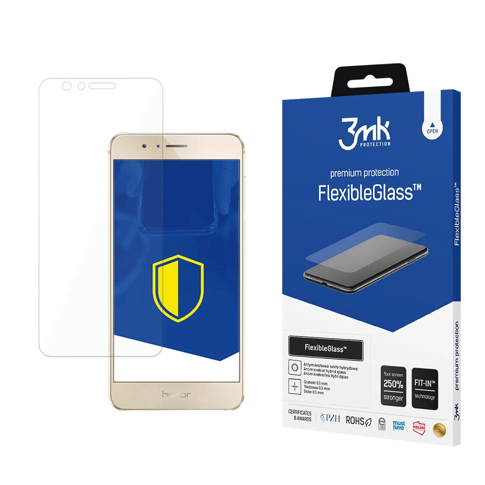 3mk FlexibleGlass™ hibrīda aizsargstikls Honor 8