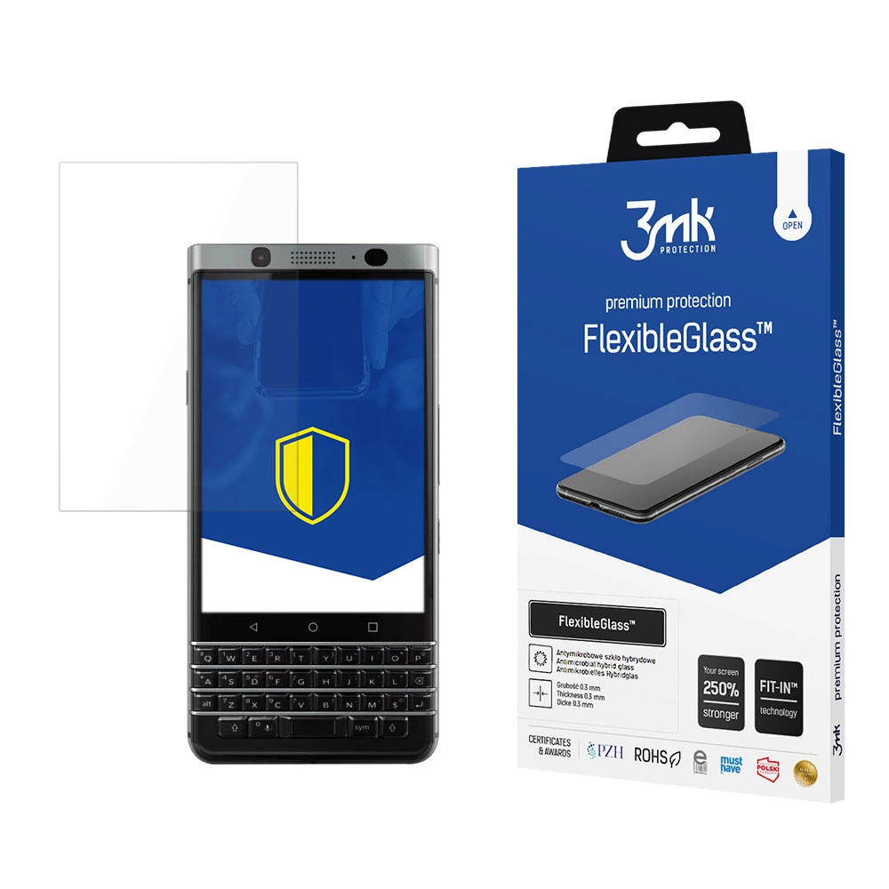 BlackBerry KeyOne 3MK Flexibleglass Tempered Glass Screen Protector