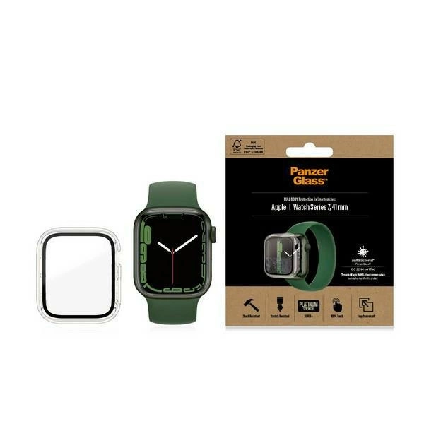 PanzerGlass Full Body Case for Apple Watch 7 / 8 41 mm, Transparent