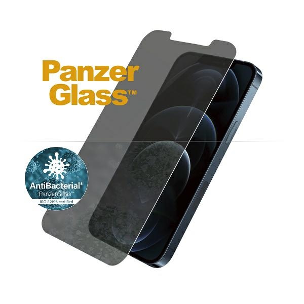 PanzerGlass Standard Super+ antibacterial privacy tempered glass for iPhone 12 Pro Max