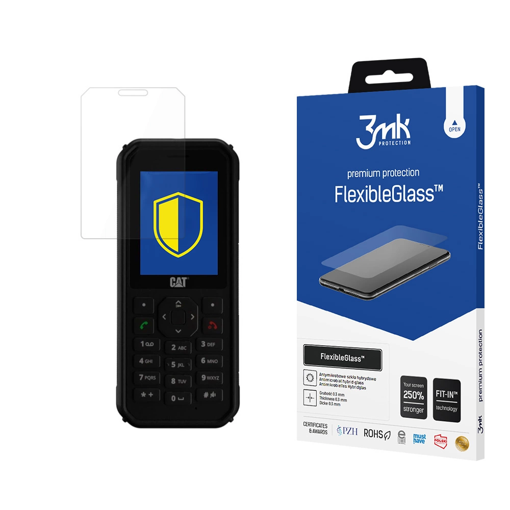 CAT B40 3MK Flexibleglass Tempered Glass Screen Protector